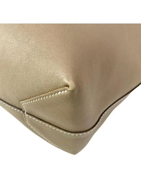 Hermes Tote Double Sens 45 Etoupe Cles Black Reversible Tricolor - Picture 6 of 16